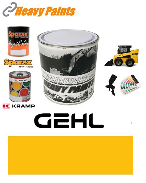 gehl skid steer yellow paint|Gehl Yellow Equipment Paint Quart .